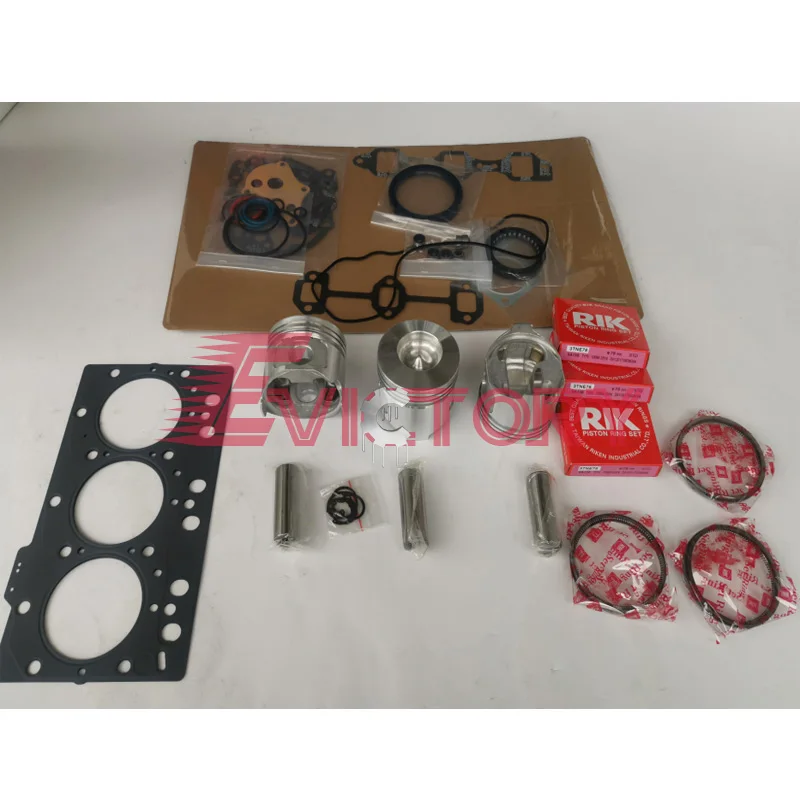 

For YANMAR overhauling 3TNE78A 3TNE78 rebuild kit Piston ring gasket bearing valve guide