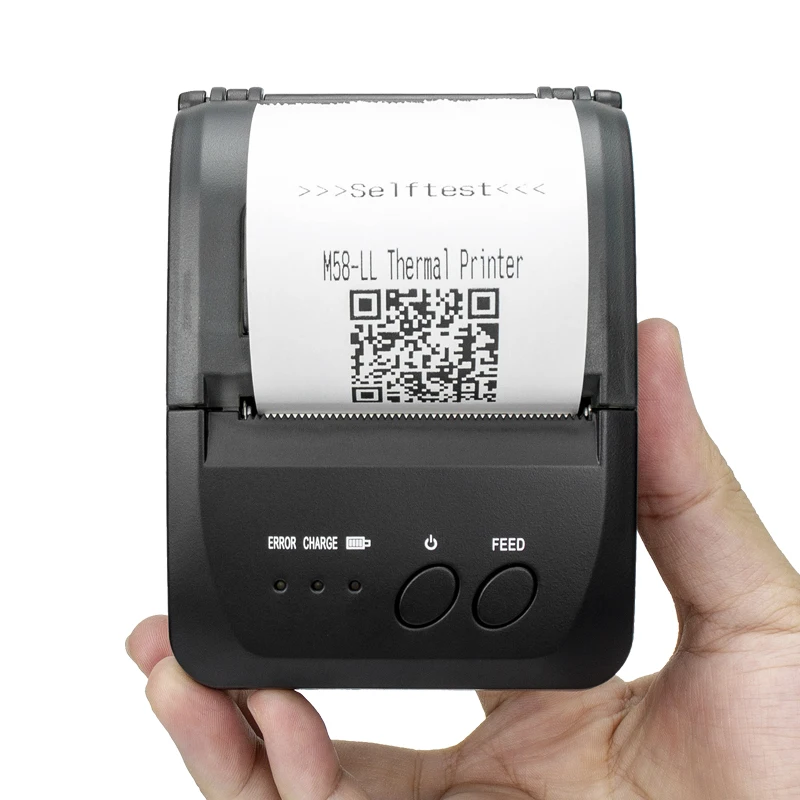 

NETUM 58mm Blue tooth Thermal Receipt Printer AND Portable 80mm Label Maker Printer with Rechargeable Battery for Android iOS