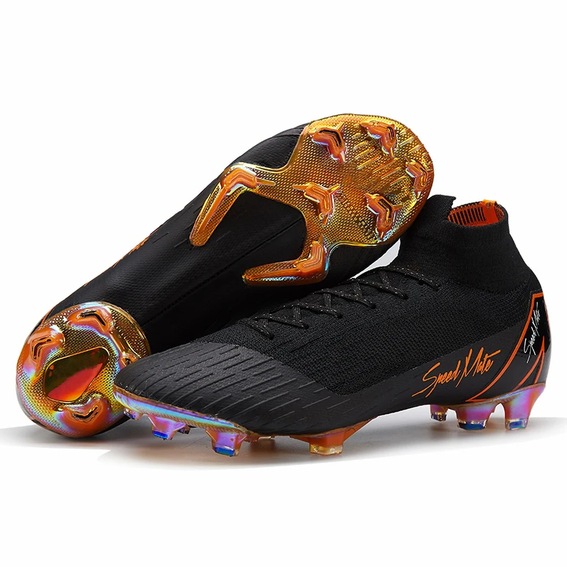 FG Men High Ankle Professional Training Cleat Adults Sport Sneakers Superfly 6 Soccer Shoe Wholesale Cr7 Football Boots