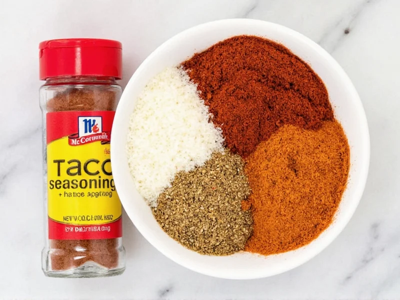 McCormick Taco Seasoning Ingredients Revealed