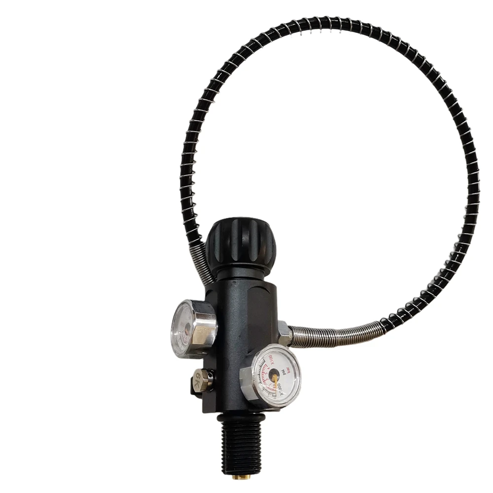 

Paintball PCP Scuba tank valve Gas Fill Station Charging Adapter With 20'' Hose