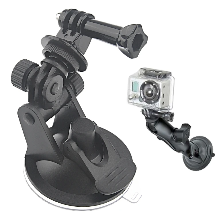 

Dropshipping ST-51 Mini Car Suction Cup Tripod Adapter + 7CM Diameter Base Mount for GoPro Hero Session and Other Action Cameras