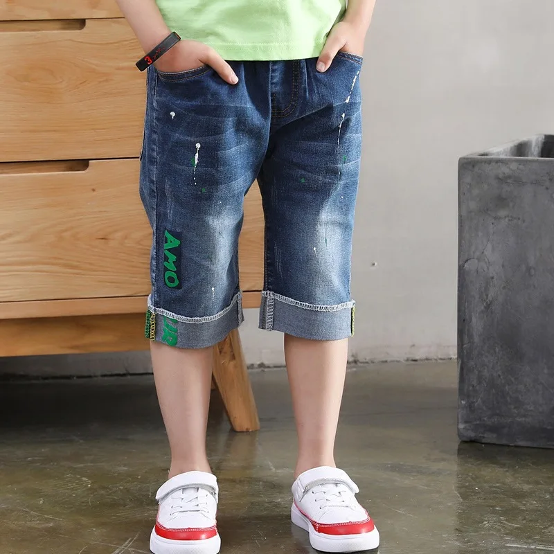 

Fashion Clothes Classic Denim Clothing Short Trousers Casual Jeans Bowboy Kids Boys Shorts Pants
