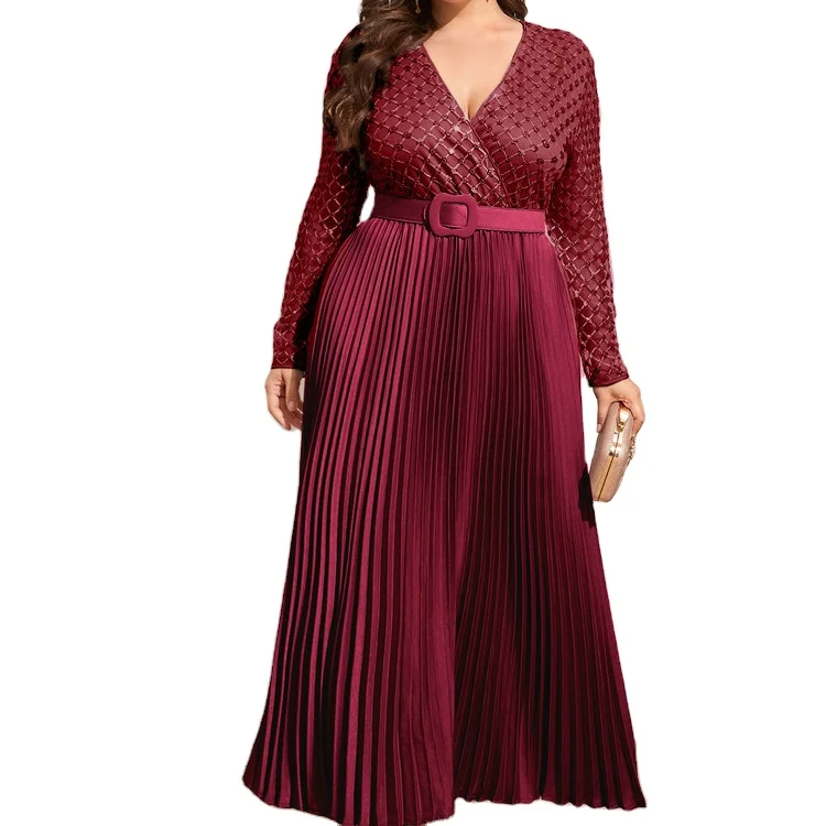 

Muslim clothes European and American plus size dress women Middle East Arab
