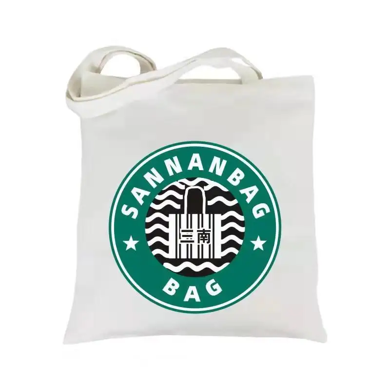 

Hot Sale Cotton Shopping Tote Bag With Custom Logo Printed, Customized pantone color