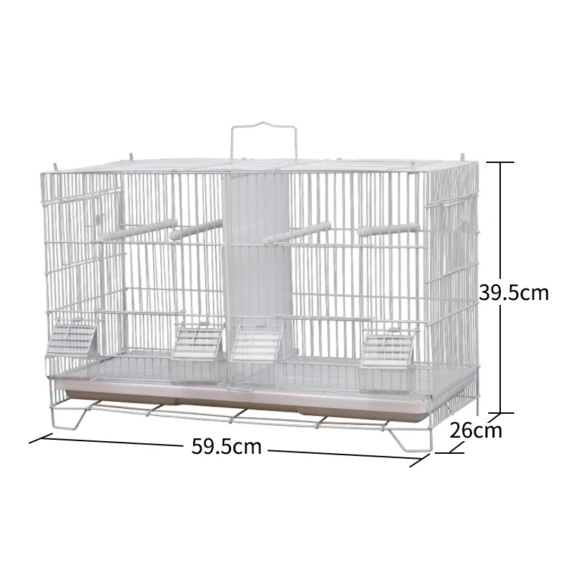 

Wholesale Bird Cage Folding Breeding Cage for Parrot Myna Cage, Black/white