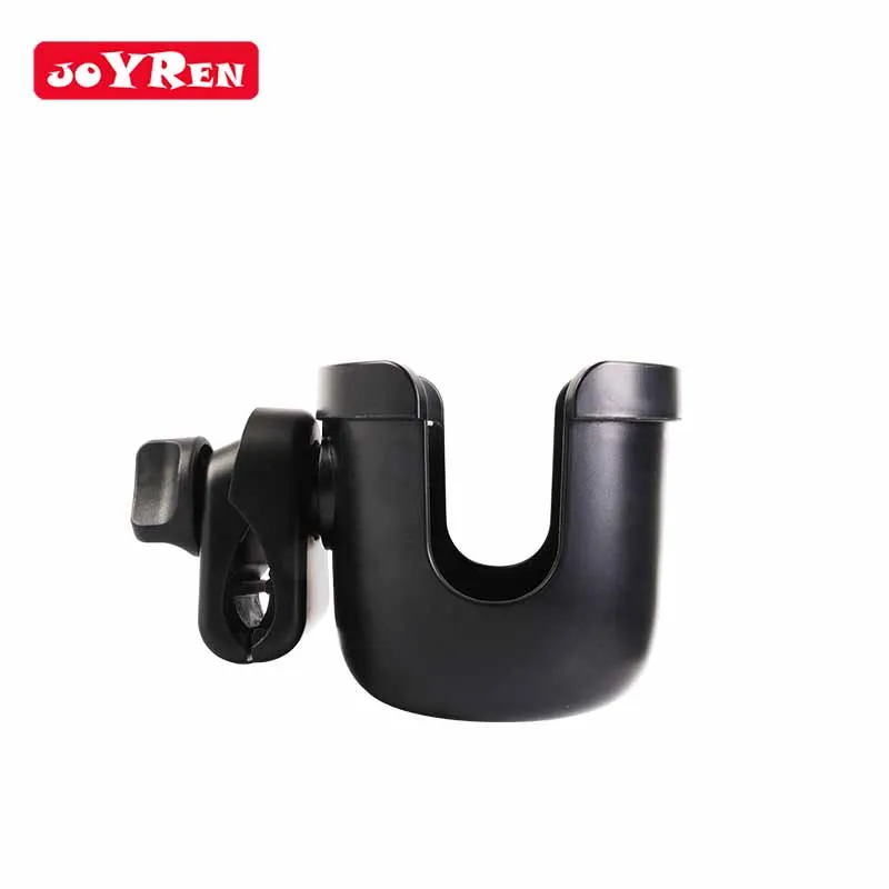 

Universal Stroller Cup Holder Rotation Cup Drink Holder for Baby Stroller, Pushchair Wheelchair Fit for bottle with handle, Black