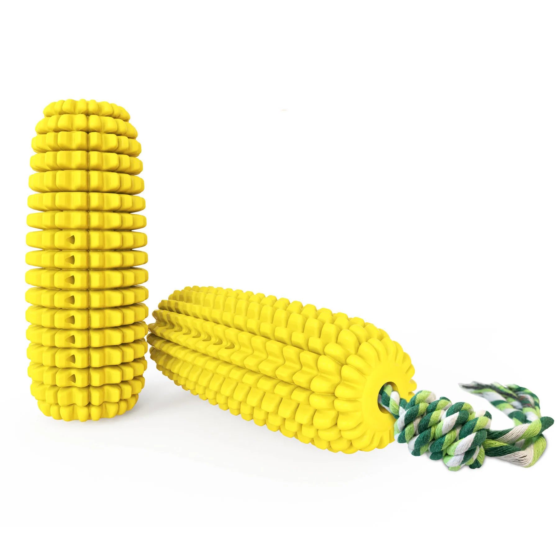 

Factory Wholesale Rubber Corn Floating Pet Bite Molar Toys Interactive Dog Toothbrush Chew Toy, Picture
