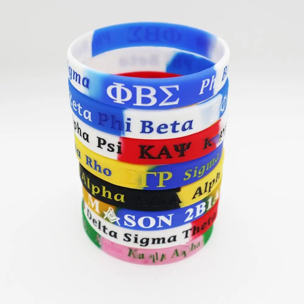 

All Groups Greek Shop Bracelet Wristband / Sorority Greek Letters Bracelet / Fraternity Wristband Masonic Bracelet