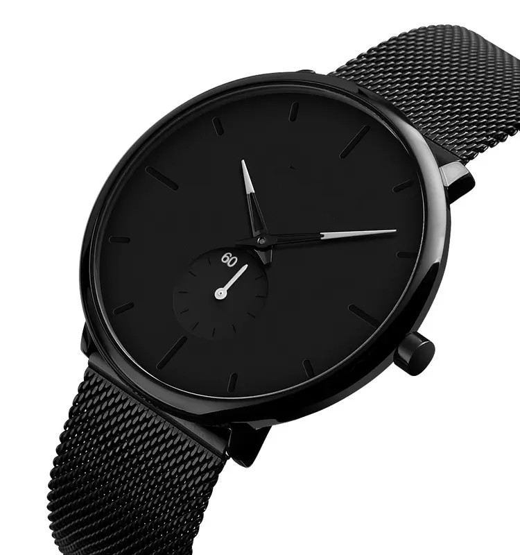 

Wholesaler Japan movt stainless steel back 3atm waterproof minimalist men watch