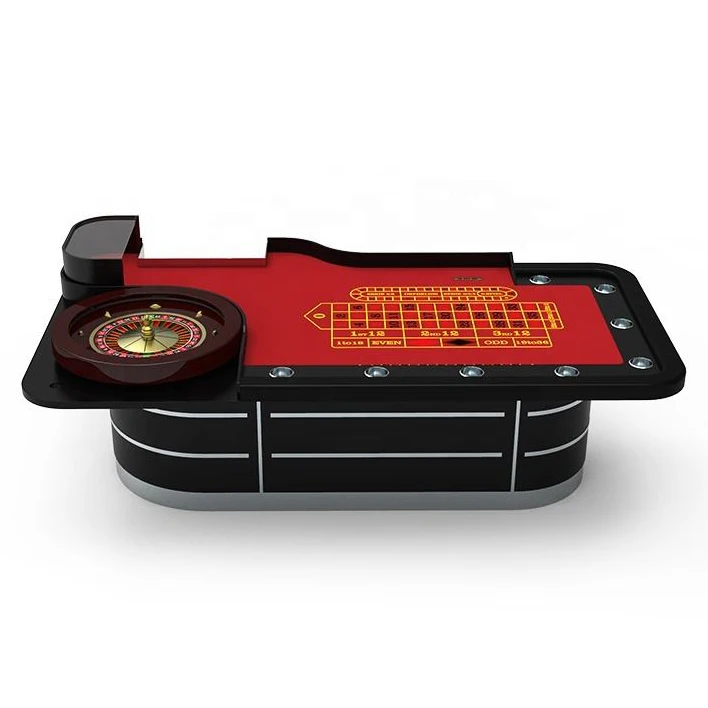 

YH 110inch China Factory Lucky Red Electronic Gambling Poker Table Professional Casino Roulette Wheel Table