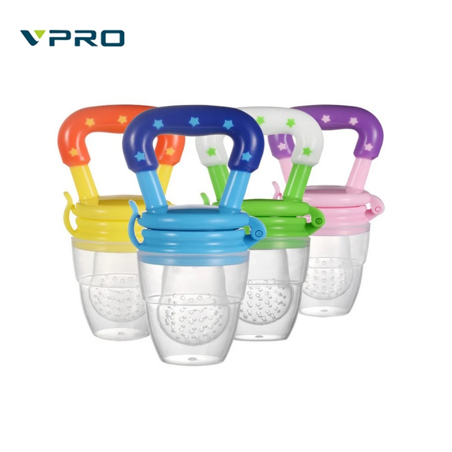 

New Food grade silicone baby pacifier for feeding fruit vegetable silicone baby nipples