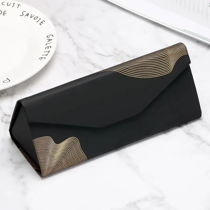 

JSJM Wholesale High-End Triangular Folding Glasses Case Fashion Portable Anti-Stress Sunglasses Case Packaging Box