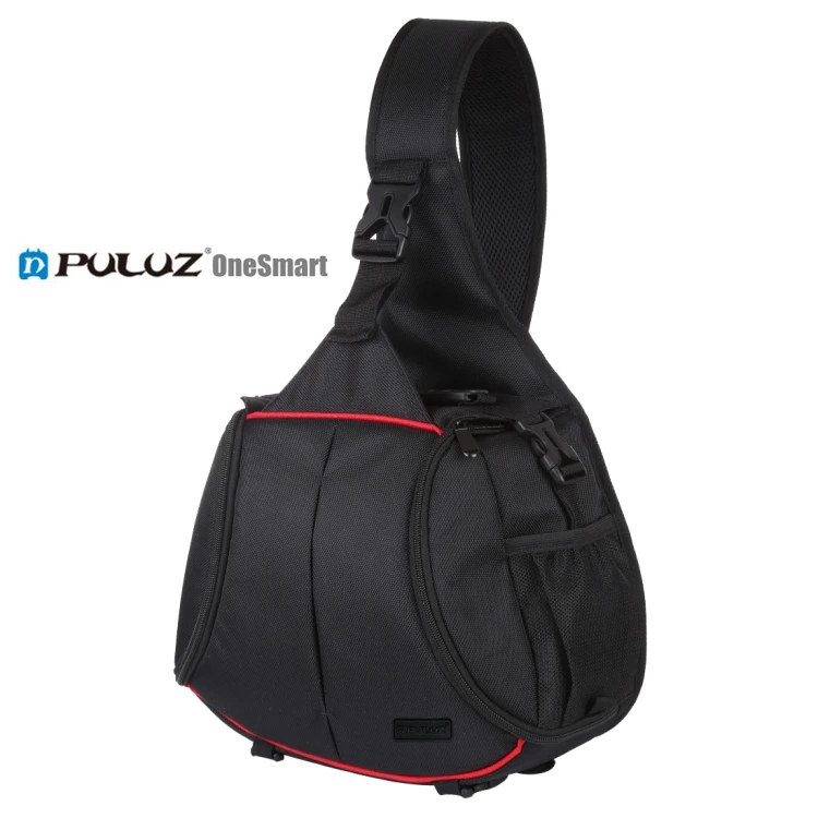 

Dropshipping PULUZ Camera Bag Backpack Triangle Style SLR Camera Bag Sling Waterproof Backpack Single Shoulder Messenger Bags, Black