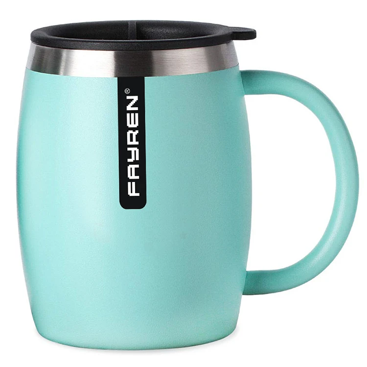 

2022 FAYREN Thermo Mug Stainless Steel Insulated Vaccum Coffee Cup Mug With Handle