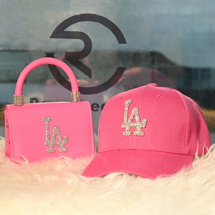 

2021 New Trendy Famous Brands Purses Handbags With Matching Hat Designer Luxury Purses Women Crossbody Bag La Purse and Hats Set