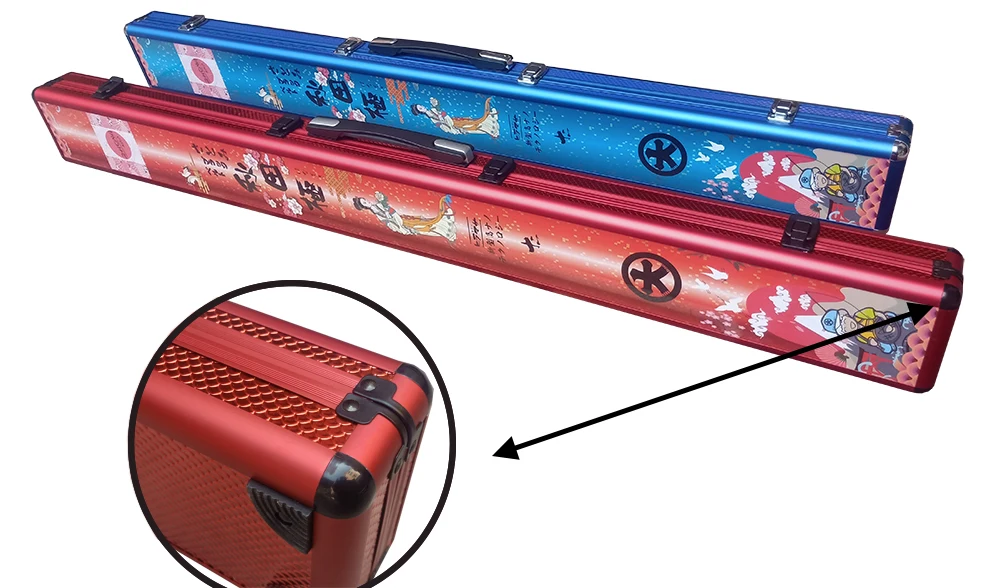 Japanese Style Custom Hard Shell Travel Aluminum Fishing Rod Carrying