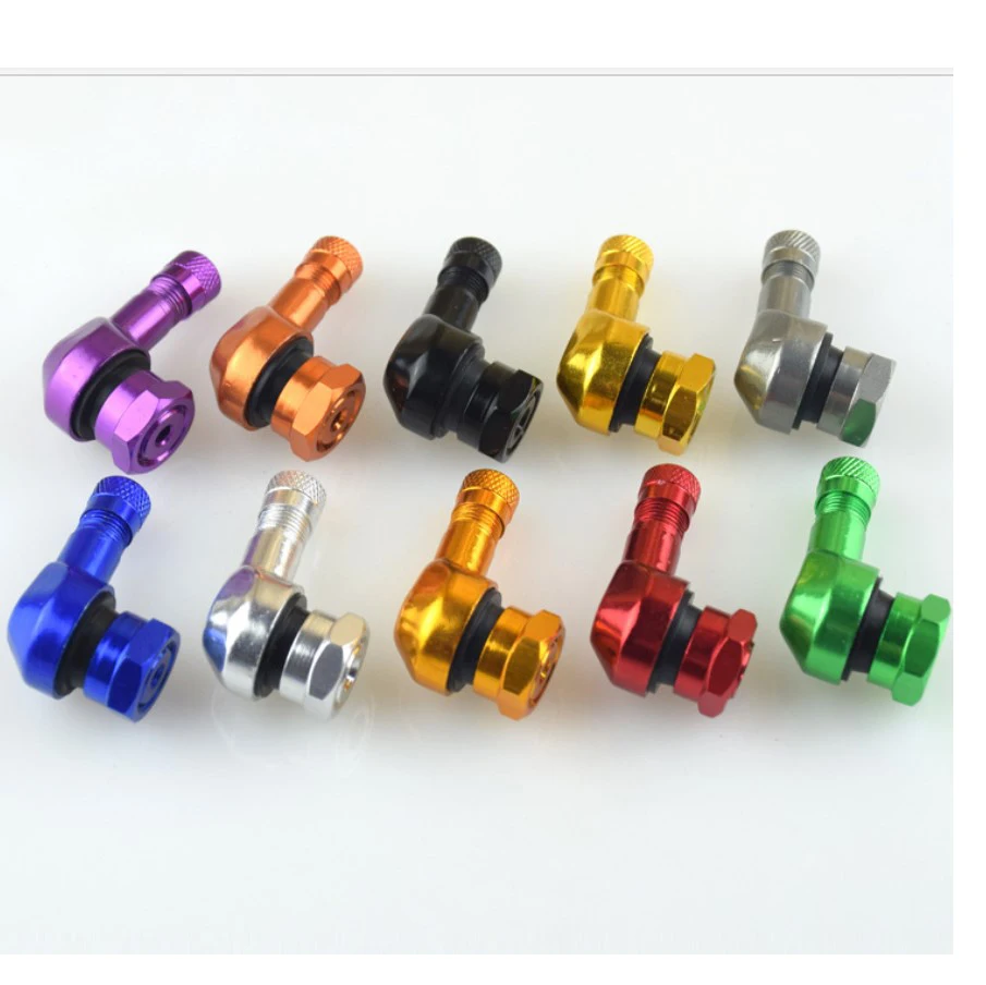 

Motorcycle electric vehicle modified aluminum alloy NCY leak-proof TWPO right angle valve nozzle car cover tire valve logo