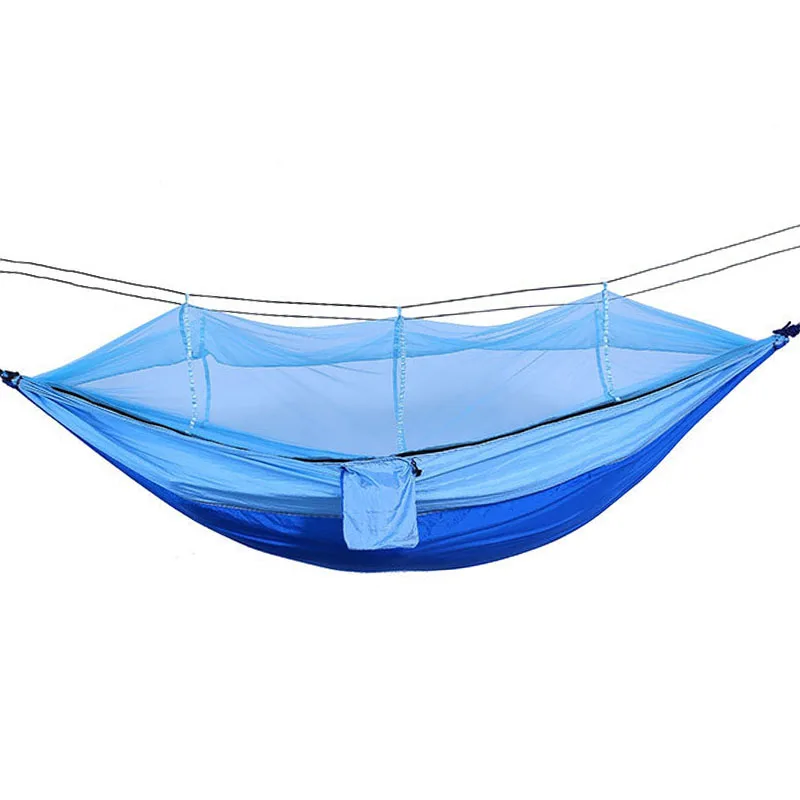 

Hanging Swing Sleeping Bed Outdoor Portable Camping Chair Parachute Hammock With Mosquito Net, 4 color