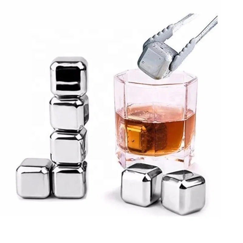 

Bagus 304 Stainless Steel Ice Cube nice Gifts Whiskey Cooling Stone and Whiskey Stone Gift Set