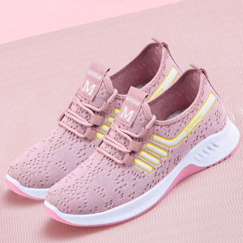 

2021 New Arrivals Cheap Mesh Casual Shoes Sport Shoes Women Sneakers Female Running Shoes Breathable Women Fashion Sneakers, 5 colors