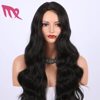 

China wig supplier cheap hair long black curly hair high temperature synthetic wigs