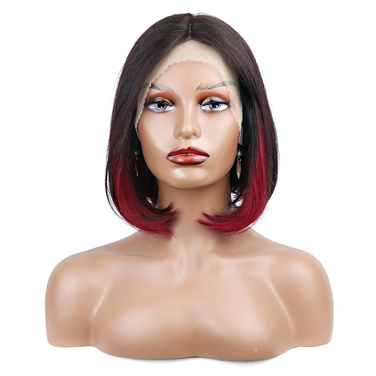 

Fashion BOB Wave Wig Human Hair Wigs With HD Transparent Lace Frontal Wig Brazilian Hair For Women