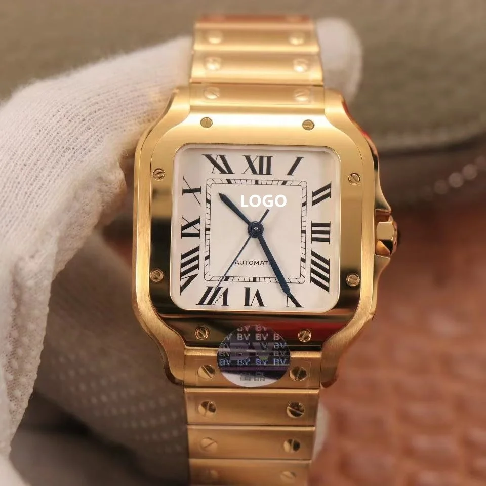 

Luxury style BV factory ETA 9015 automatic movement waterproof luminous Santoss diving watch