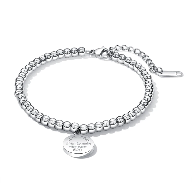 

NAPOLN Trade Insurance Stainless Steel Bracelet, Silver,rose gold