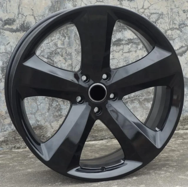 

Good Price 20*8j 5X115 Black Five Spoke Alloy Passenger Car Wheels for Chrysler 300C 20inch car rims