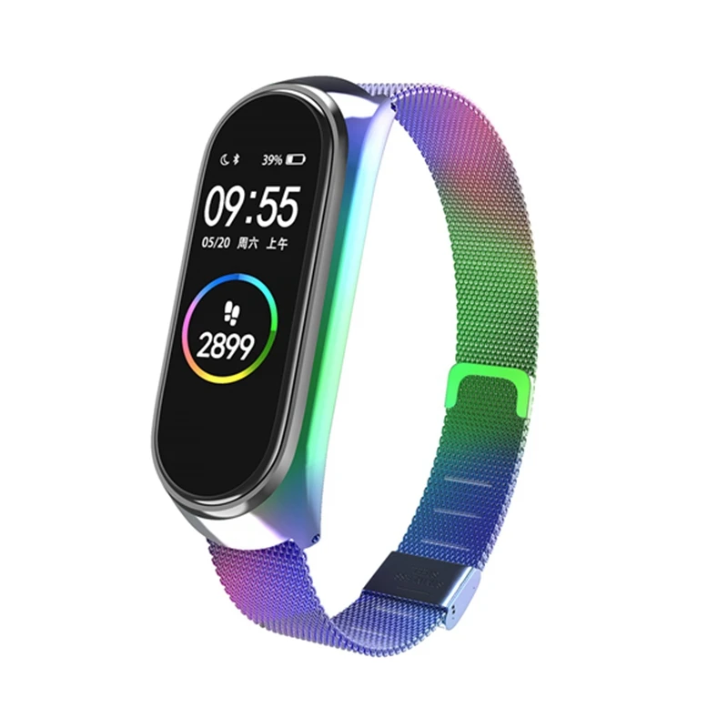 

Stainless Steel Metal Strap Watch Bracelet For Xiaomi Mi Band 6 5 4 3