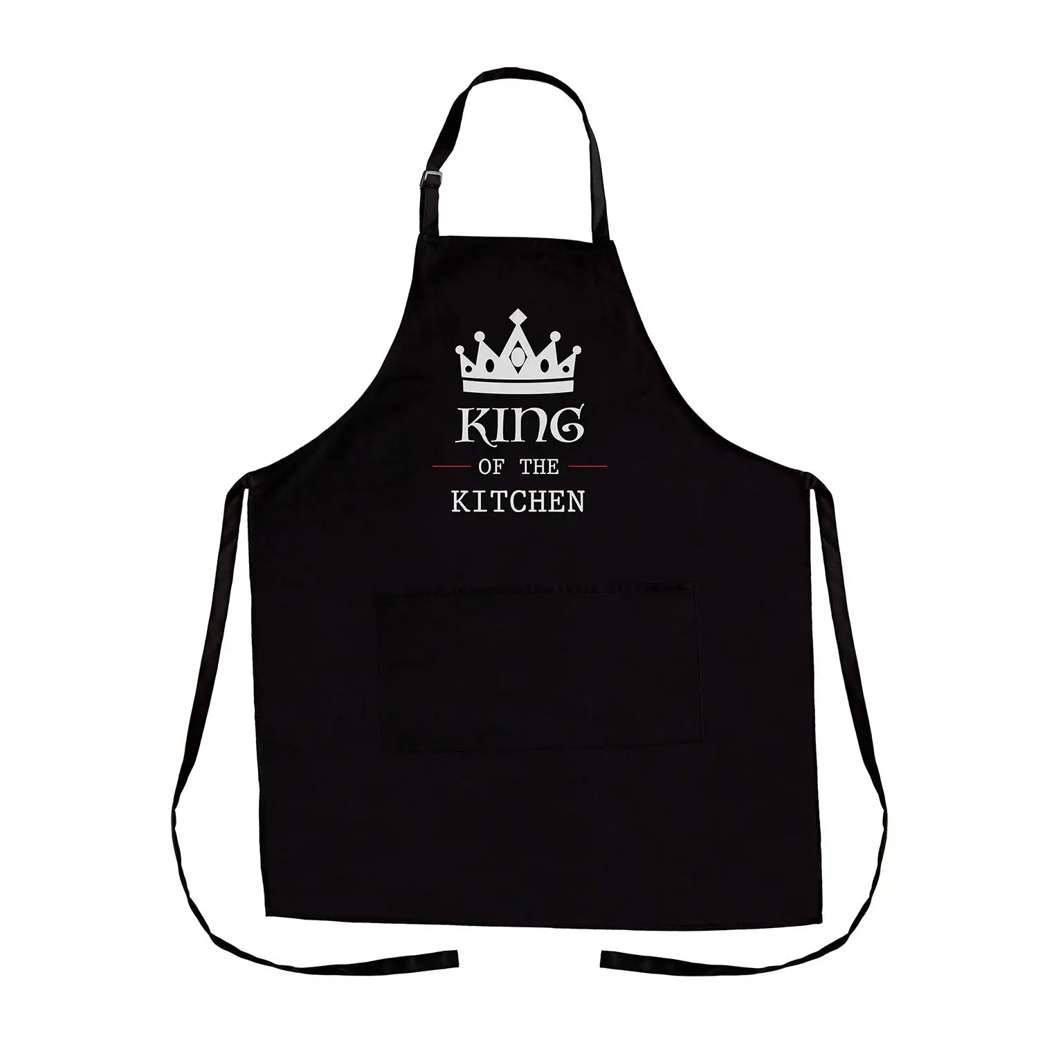 

Adult 65/35 Poly Cotton Blend Kitchen Black Long aprons With Pockets, Customized