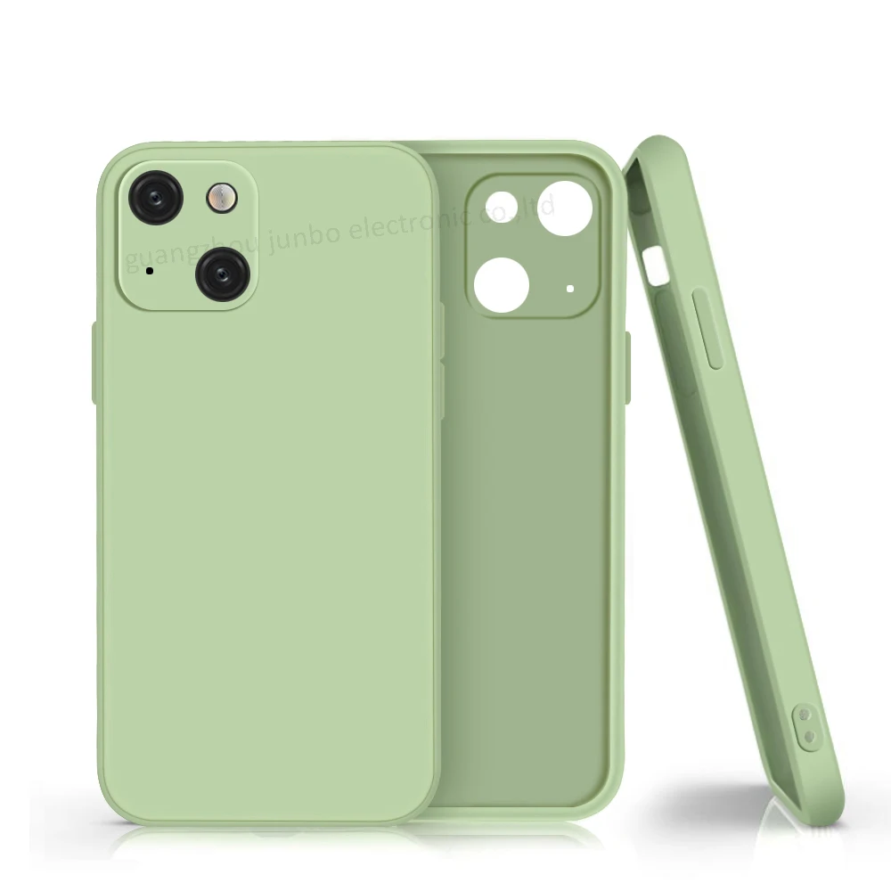 

1.5MM Thickness branded high quality soft liquid silicone TPU fundas mobile cover for iphone 13 12 11 x pro max case, Multi
