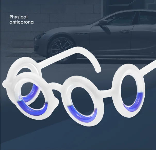 

001 High quality all-in-one design no lens TPE material round anti motion sickness glasses for adult and baby