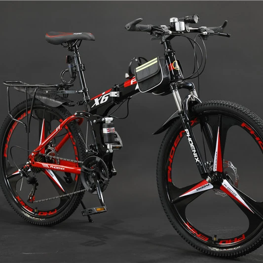 

26/27.5/29inch 21 speed Fold bicycle Carbon Folding mountain bike, Black