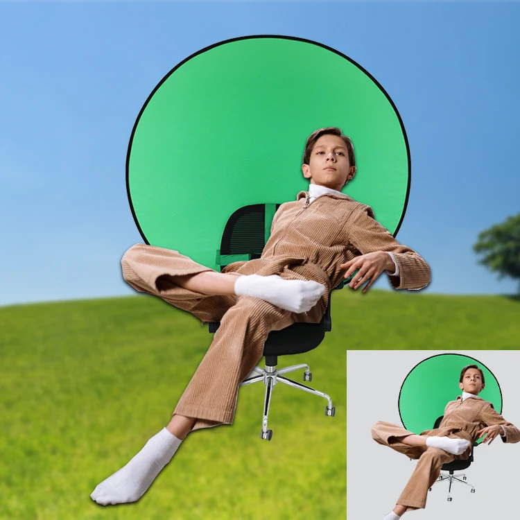 

Background Decor Paper Chair Back Green Screen Kit For Photography