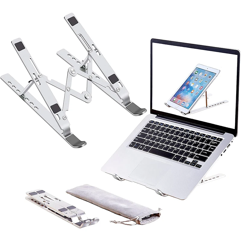 

Best Seller Multi-Angle Adjustment Desktop Foldable Portable laptop stand aluminum holder phone computer holder laptop stands