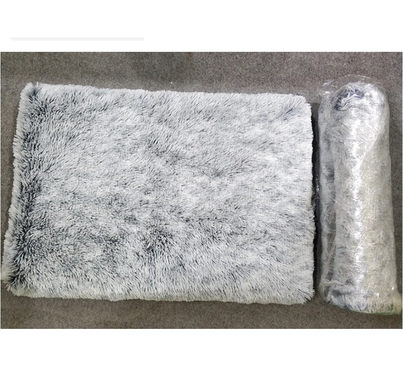 

Popular Super soft Multi-color Plush Pet Beds Rectangle Washable Detachable Dog Bed Mat Cushion, Pink, grey, coffee