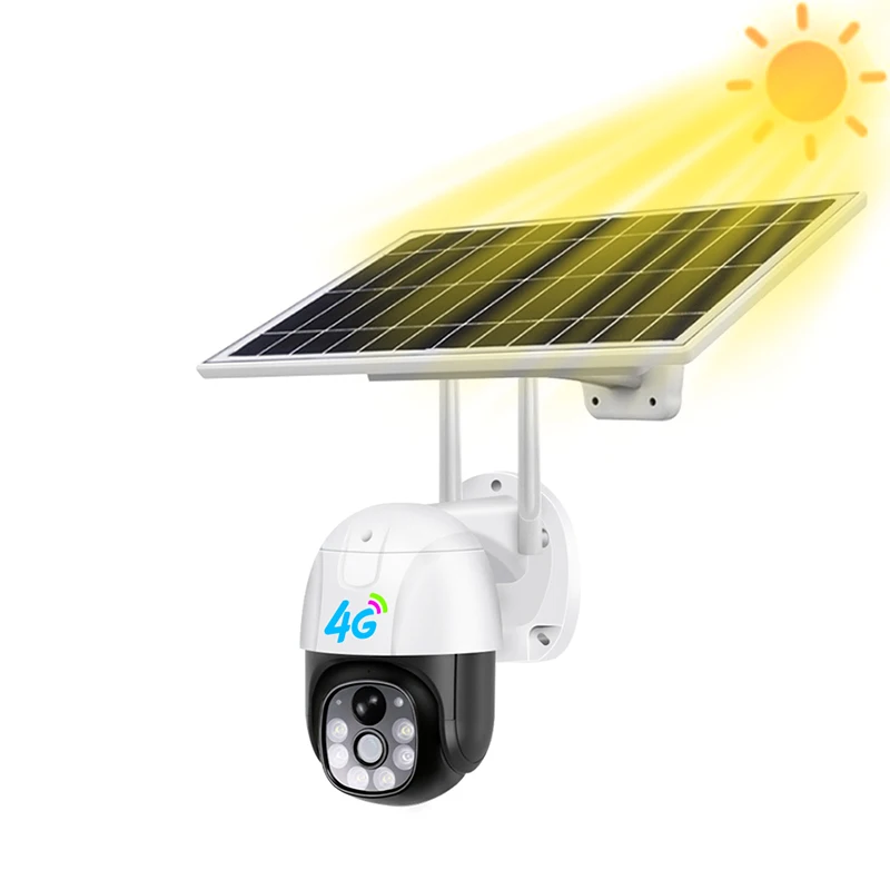 

V380Pro CCTV Solar Camera Ip Powered Motion Detection 3g Lte Gsm Ptz Solar Power Colorful Night Vision 3.0MP CCTV 4G Camera