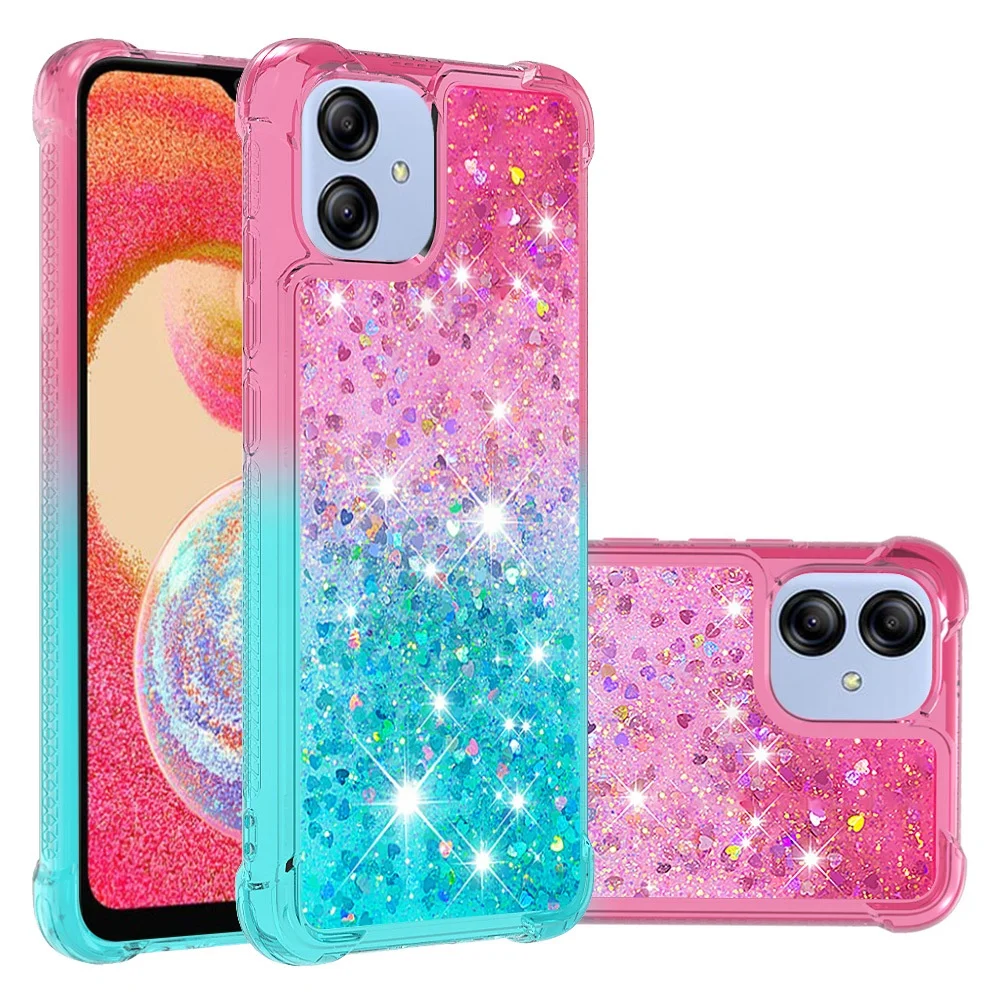 

Luminous Neon Sand Liquid Mobile Cover for Infinix Note 12 G96 Gradient Glitter Sand Cell Phone Case for Tecno Spark 9