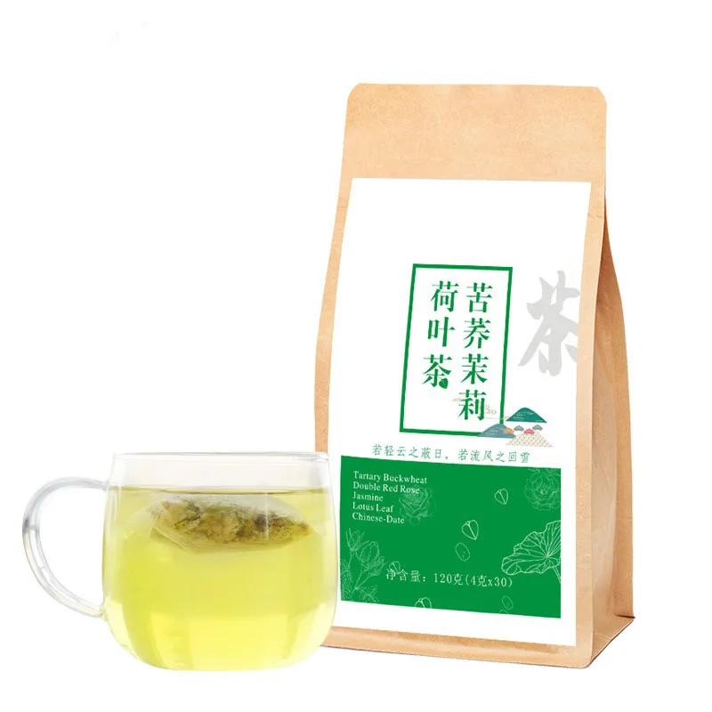 

Lotus jasmine buckwheat fat burning herbal tea with detox & beauty function