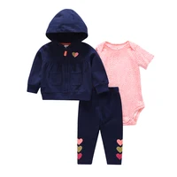 

Fashion kids wear rompers cotton baby Jacket clothing 3pcs baby clothes winter