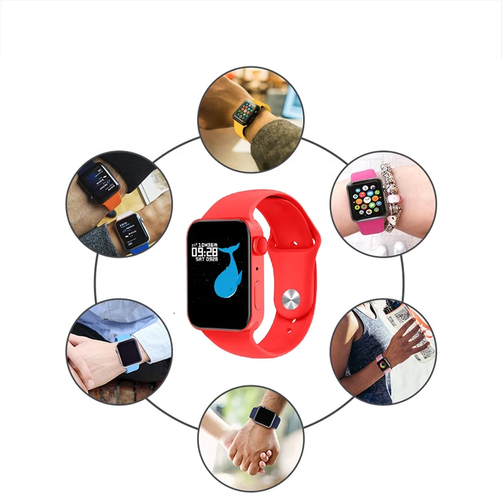 

Silicone Sport Band strap for Apple watch Series 7, 57 colors