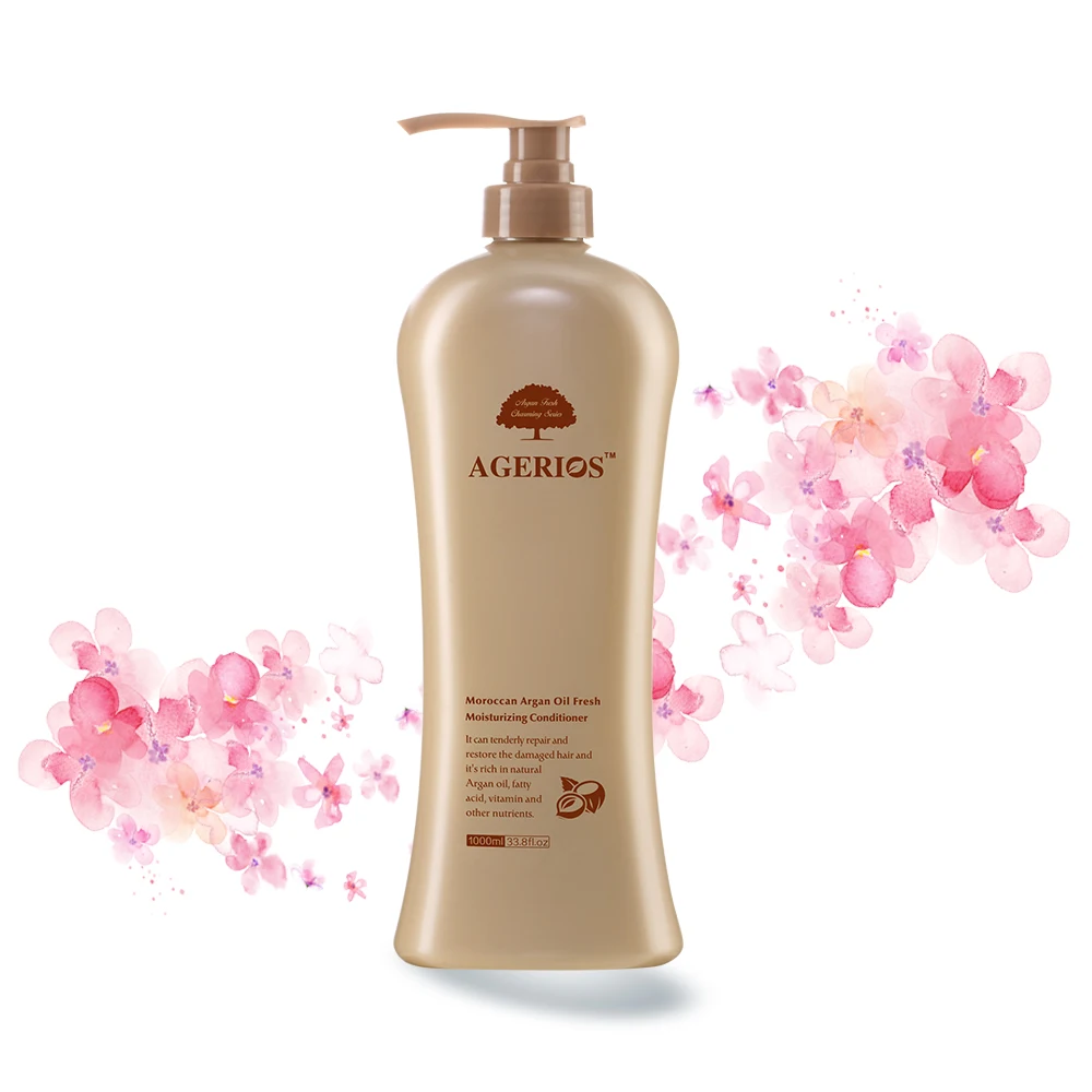 

Wholesale Brand Agerios Natural argan oil smoothing curly hair conditioner
