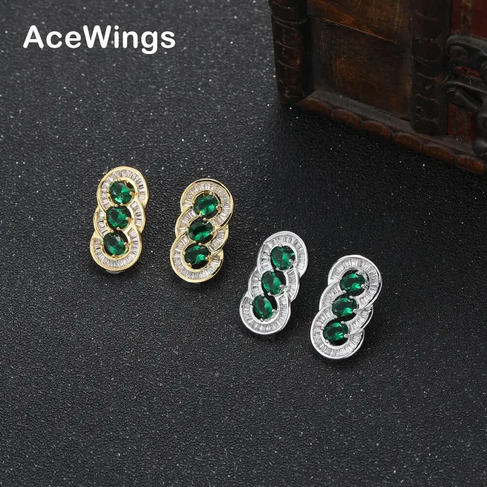 E031    Brass CZ Earring  Setting Zircon  Stud Earrings Hip Hop  Iced Out