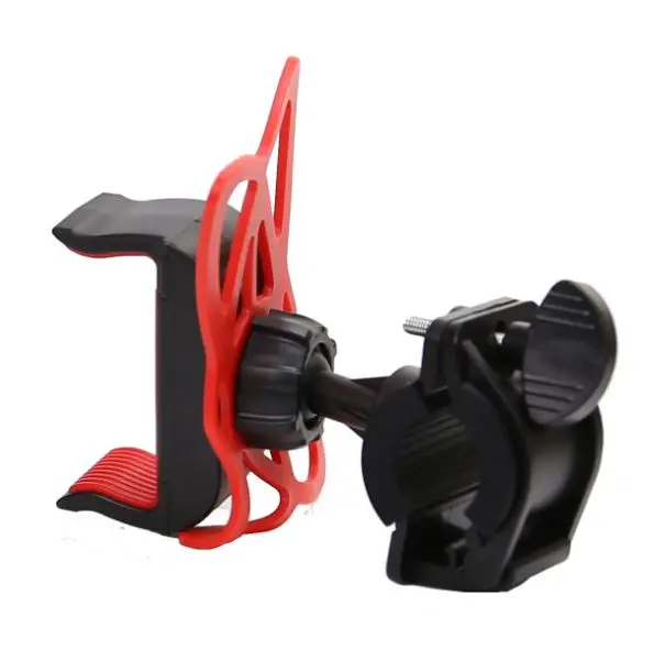 

Motorcycle mobile phone holder REKdp usb charging mobile phone holder for motorcycle, Black red