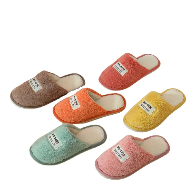 

YIWU Manufactory Autumn And Winter Bottom Soft Non-slip Indoor Cotton slippers, See figure