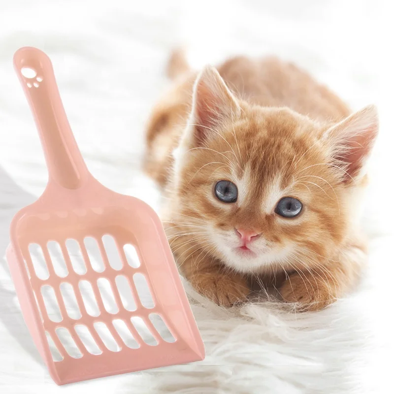 

Plastic Litter Scoop for Small Animals Like Cat and Dog, Pink,green,grey