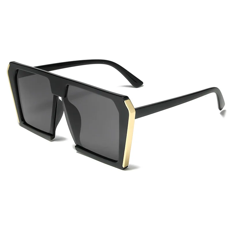 

2021 Newest Trendy Luxury Oversized Big Frame Fashion Square Custom Logo Colorful Women Sunglasses, Custom colors