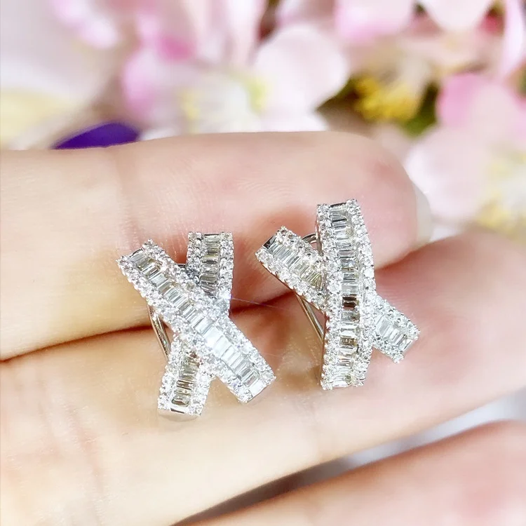 

Trendy Female Fashion Stud Earrings For Women Girls Luxury Party Womens Earrings in Jewelry